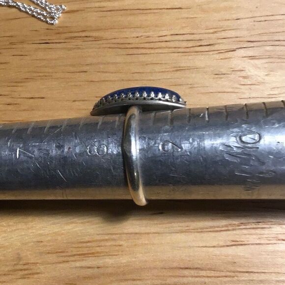 Ring, Blue Sodalite Stone and Sterling Silver Ring, size 8.5, NEW, Handmade - Picture 8 of 8